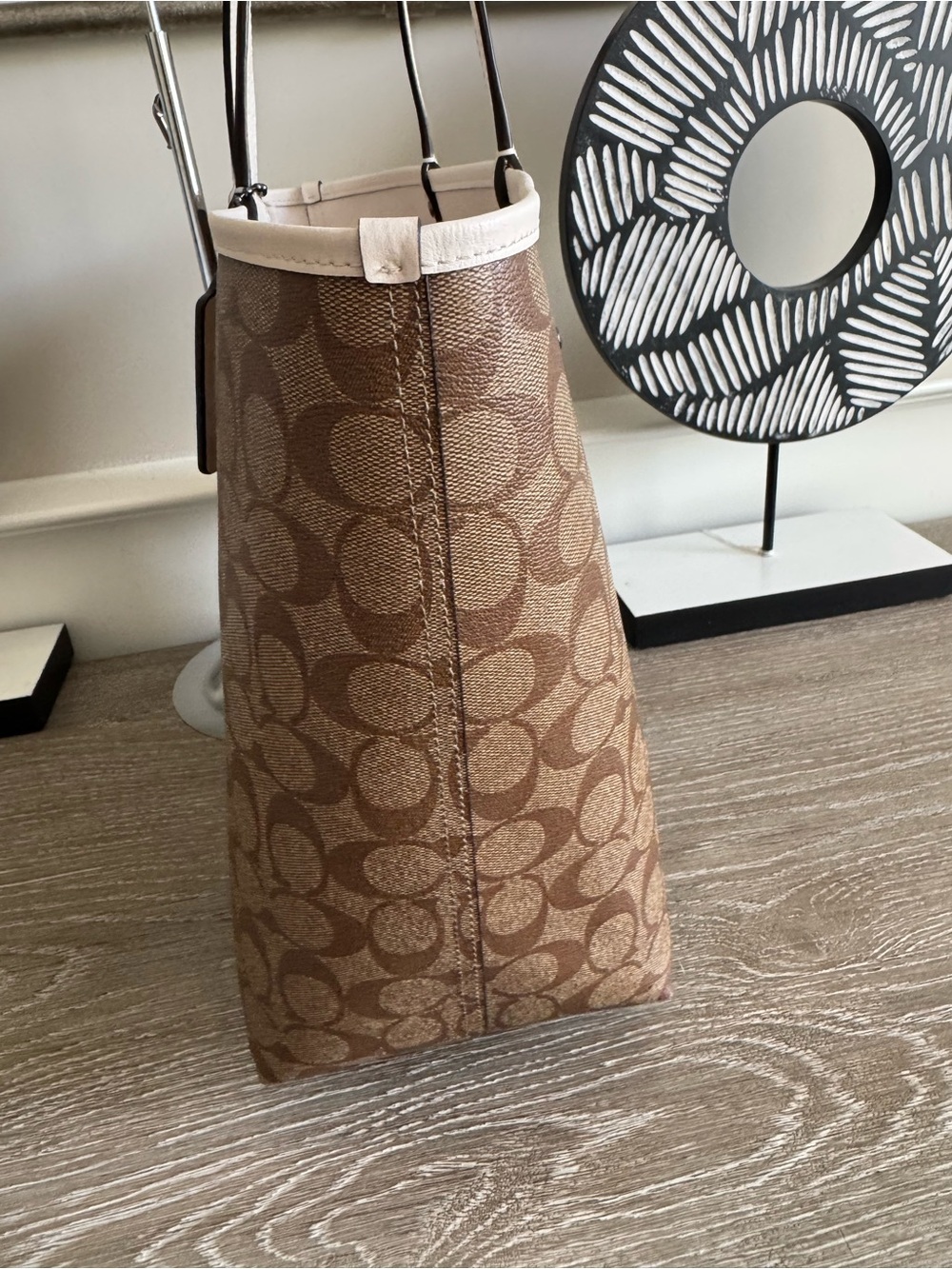 Coach Reversible Signature Canvas Tote Bag - Picture 9 of 16